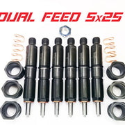 Dodge Cummins 94-98 5.9L 12 Valve 5x25 DUAL FEED Injector Set Dynomite Diesel